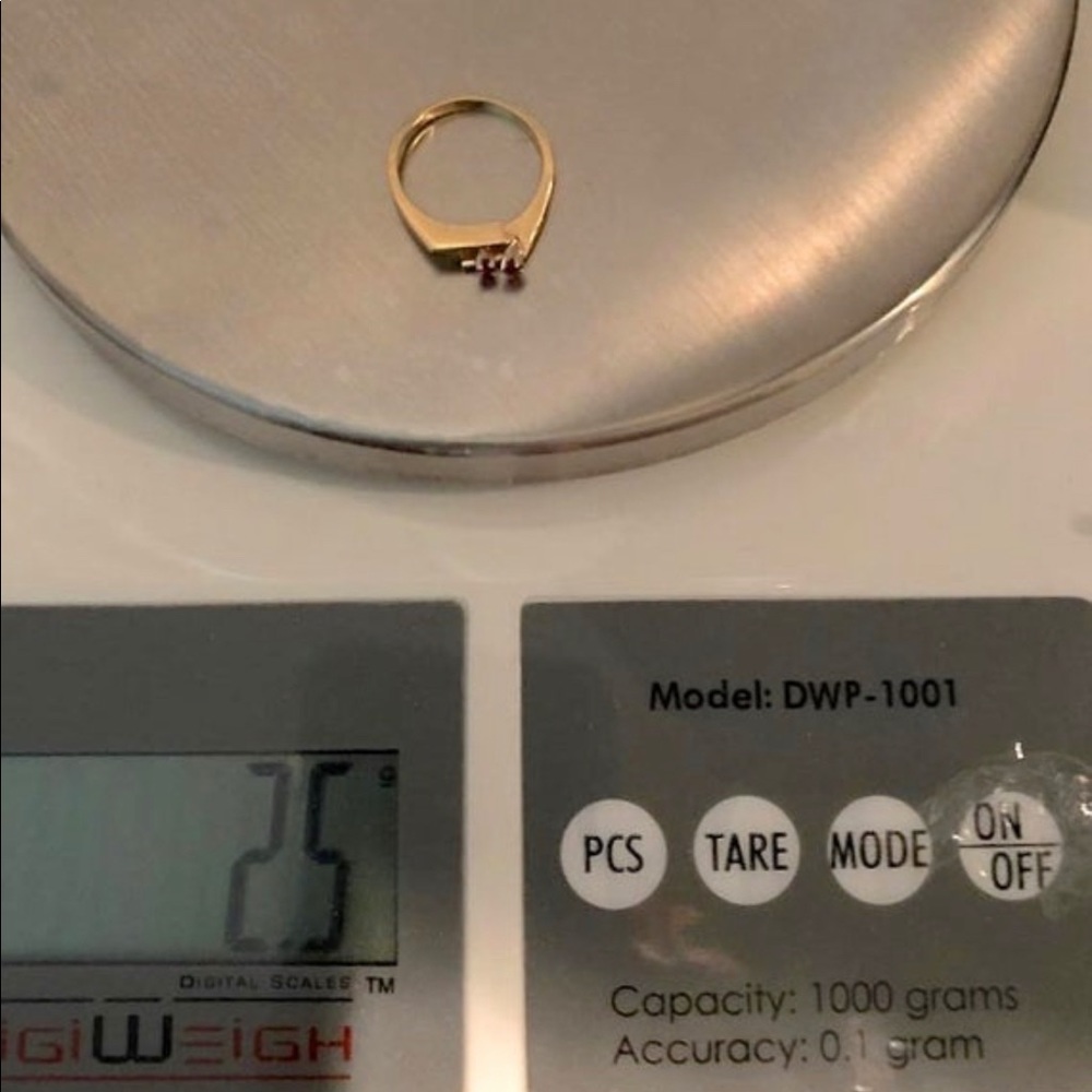 14k Solid Gold Ruby Spinel Ring Mid Century - image 8